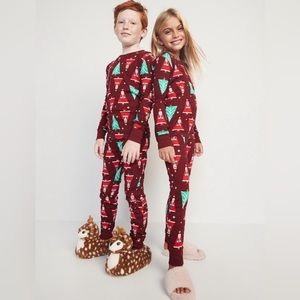 🆕 Old Navy Kids Boys Girls Matching Santa Claus Gender-Neutral Snug-Fit Pajamas